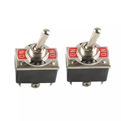 2Pcs Heavy Duty 20A 125V DPDT 6 Terminal On/Off/On Toggle Switch 3-Position • $10.70