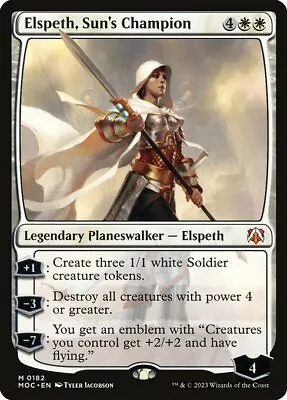 1x Elspeth Sun's Champion NM Eng MTG - March Of The Machine Commander • $4.03