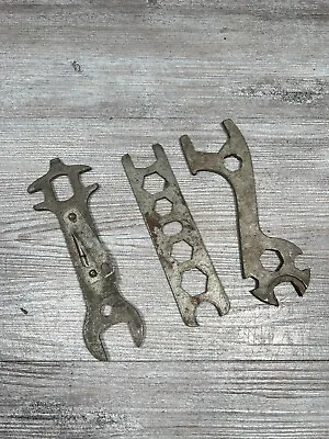Vintage Multi Wrench Spark Plug Gap Lot Of 3 • $18