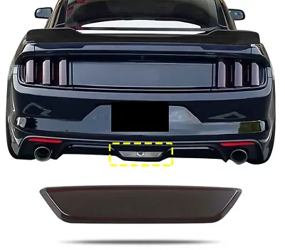 Smoked Black Rear Fog Light Lamp Trim Bezel Accessories For Ford Mustang 2015+  • $19.59
