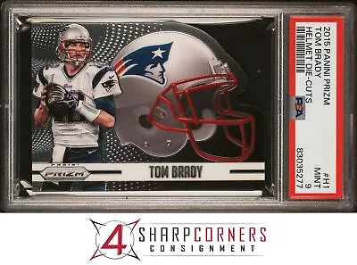 2015 Panini Prizm Helmet Die-cuts #h1 Tom Brady Patriots Psa 9 F3883635-277 • $35.99