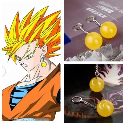 Super Dragon Ball Cosplay DBZ Earrings Vegetto Potara Son Goku Zamasu Ear Stud • $10.95