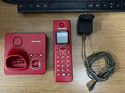 Panasonic KX-TG7861 Cordless Phone With Answering Machine Red • £12