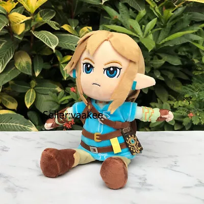 The Legend Of Zelda Plush Link 25cm Breath Of The Wild Stuffed Toy Cuddly Doll • £14.39