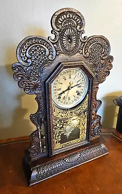 1905 E. Ingraham Gila Calendar Clock ~Serviced~ • $49.95