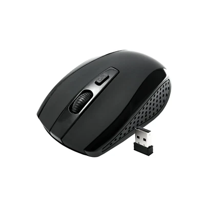 £7.95 • Buy BLACK WIRELESS CORDLESS 2.4GHz MOUSE USB DONGLE OPTICAL SCROLL FOR PC LAPTOP MAC