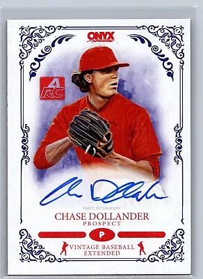 CHASE DOLLANDER Rookie Auto Blue Ink /400 2022 Onyx #VACD Tennessee Volunteers • $49.50