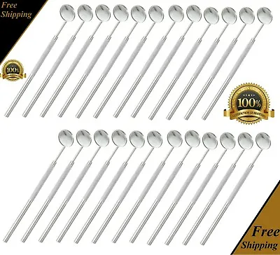 Set Of 24 Pcs Professional Dentist Dental Mouth MIRROR #5 W/ HANDLE Instruments • $24.99