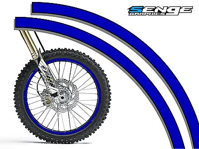 19 & 21 Inch Dirt Bike Rim Protectors Wheel Decals Tape Graphics Motorcycle • $34.99