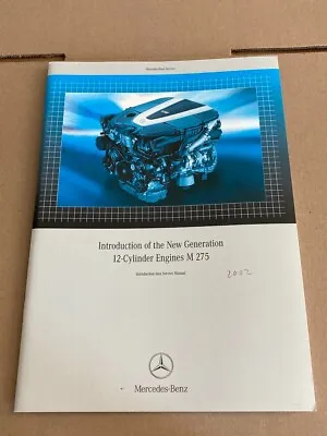$100 • Buy 2002 Mercedes-Benz Intro Service Reference Manual M275 V12 Engine W220 C215 S CL