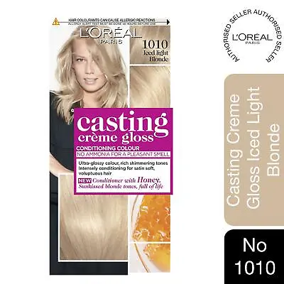 £11.99 • Buy L'Oreal Paris Casting Creme Gloss Semi Permanent Hair Dye, 1010 Iced Blonde