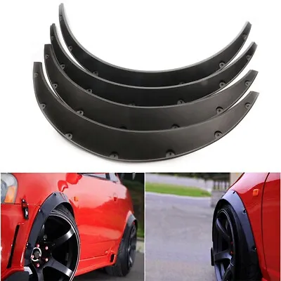 $29.50 • Buy Universal Car Truck Wheel Fender Flares Cover Wide Body Kit Wheel Arches Black