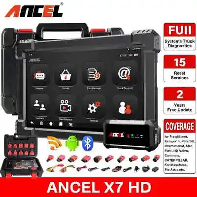 ANCEL X7 HD Heavy Duty Truck Diagnostic Tool Full System 12V 24V OBD2 Scanne • $760