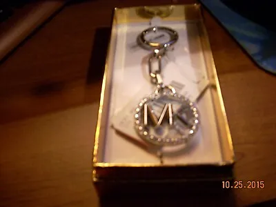 Michael Kors MK Circle Key Charm Hanger In Gift Box SILVER • $35