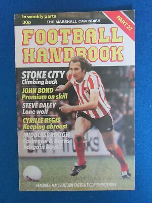 £2.99 • Buy The Marshall Cavendish Football Handbook - Part 27 - 1979