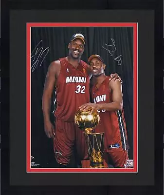 FRMD Gary Payton/Shaquille O'Neal Heat Signed 16x20 2006 NBA Champ Trophy Photo • $379.99