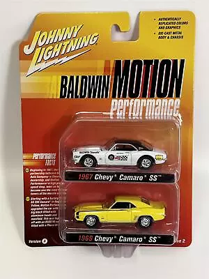 1967 Chevy Camaro SS And 1969 Chevy Camaro SS White Yellow 1:64  JLPK013B • $51.10