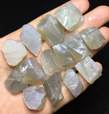 91g Natural Rare White Moonstone Quartz Crystal Healing Reiki Raw Stone Z216 • $0.01