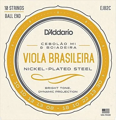 D'Addario EJ82C Viola Brasileira Set Cebolao Mi And Boiadeira • $12.49