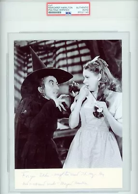 Margaret Hamilton (Wizard Of Oz) ~ Signed Autographed Wicked Witch West~ PSA DNA • $595