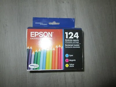 Genuine Epson 124 Ink Cartridges 3 Pack CMY • $8.99