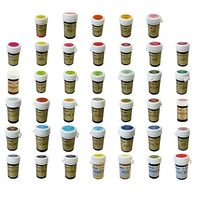 £77.99 • Buy FULL SET 40 Sugarflair Paste Edible Gel Concentrated Icing Food Colouring Colour