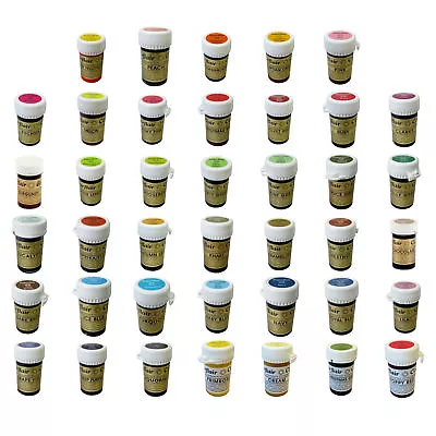 £77.99 • Buy FULL SET 40 Sugarflair Paste Edible Gel Concentrated Icing Food Colouring Colour