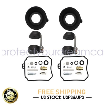 $20.69 • Buy 2SET Fits Yamaha XVS650 V-STAR 1998-2015 Carburetor Repair Kit Rebuild Float