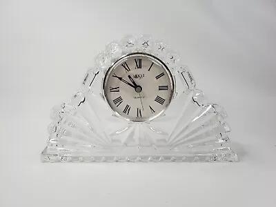 MIKASA Crystal Quartz Clock Made In Germany Pre-owned In Good Working Condition • $39.95