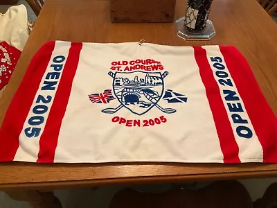 Golf Towel 2005 Open. St. Andrew’s Old Course. Red White Blue. Clean. 28”x 20” • $19.99