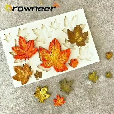 Maple Leaf Silicone Mold For Cake Decorating Chocolate Baking Sugar Craft Resin  • $5.62