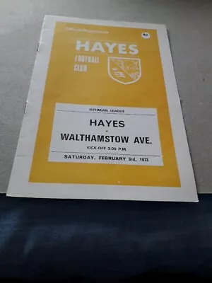 Hayes V Walthamstow Avenue IL 1972/73 • £1.65