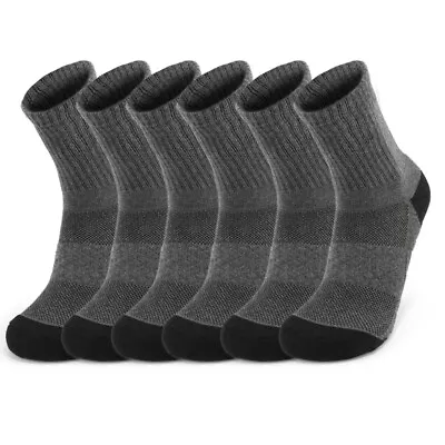 3 Pairs Premium Merino Wool Quarter-Ankle Hiking Outdoor Socks Work Boot Socks • $15.29