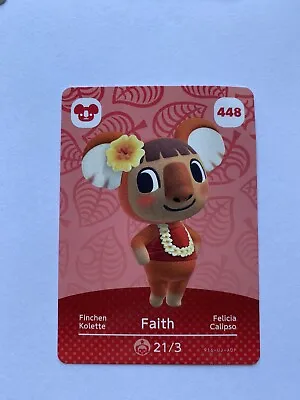 448 FAITH Animal Crossing Amiibo Card #448 Authentic ACNH • $3.50