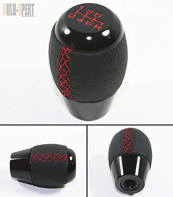 For Mazda 10mm X 1.25 Rx7 Rx8 3 6 6 Speed Leather Red Stitching Shift Knob • $17.95