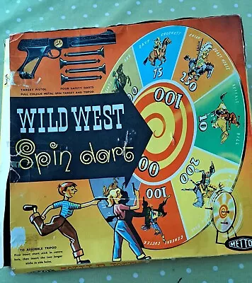 Vintage Mettoy Wild West Spin Dart Game • £50