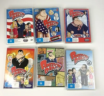 AMERICAN DAD Volume 1 To 6 (R4 DVD) ANIMATION COMEDY HUMOUR • $35