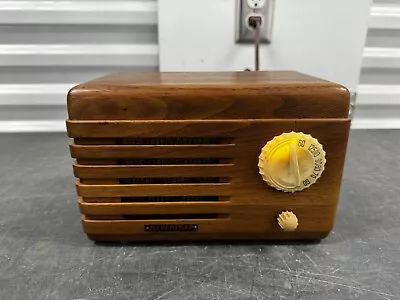 Vintage 1939 Silvertone 6175 Tube Radio Wood Cabinet  Working • $199.99