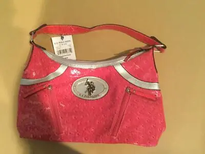 New With Tags U.s. Polo Assn Pink Purse Handbag Shoulder Bag Nwt Retails $49 • $8.99