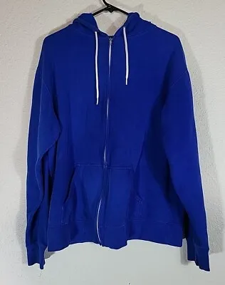 Vans Men's XL Sweatshirt Vault OG True Blue Fleece Zip Up Hoodie • $12.99
