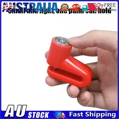 AU Electric Scooter Disc Brake Lock Anti Theft With Lock Frame For M365 (Red) • $8.32