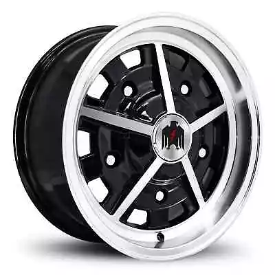 KLASSIK RADER RALLY | GLOSS BLACK MACHINED 15x6 5x205 Wide 5 VW Bug Wheels • $164.95