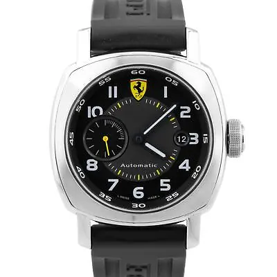 MINT PAPERS Panerai Ferrari Scuderia Black Steel 44mm Rubber Watch FER00002 B+P • £4010.87