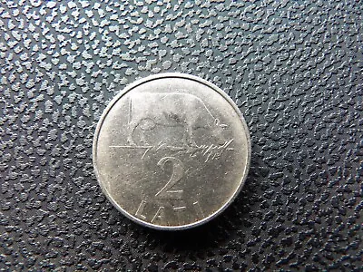 Latvia 1992 Year Cow 2 Lati Coin Copper-nickel   Demonetized 1 January 2014 (2) • $24.95