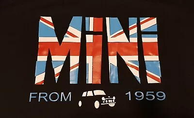 Retro Union Jack Classic Mini Cooper Car Design Hoodie UK Stock Free P&P • £20.99