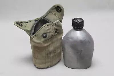 WW2 US Army Canteen W/Cover 1942/1944 . FLU3665 • $56