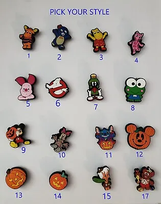 NEW NWOT Pumpkin Disney Mario Jibbitz Croc Charms • $2.99