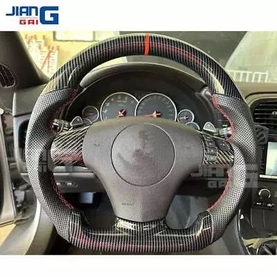 HYDRO DIP Carbon Fiber Steering Wheel Fit 06-13 Corvette C6 Z06 ZR1 US Stock • $249.99