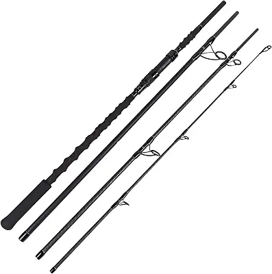 Surf Spinning Rod Portable Carbon Fiber 4PC Travel Beach Fishing Pole 9FT - 14FT • $237.58