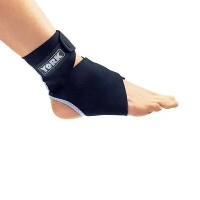 £6.99 • Buy York Ankle Support Adjustable Neoprene Sleeve Sports Brace Foot Football Running